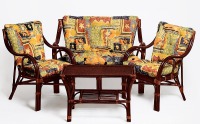 Комплект мебели для отдыха Макита Премиум черри (Цвет подушки: мозаика) - вид 1 миниатюра