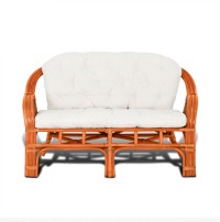 Комплект мебели из ротанга Маркос коньяк (Цвет подушки: белая) - вид 1 миниатюра