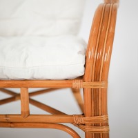 Комплект мебели из ротанга Маркос коньяк (Цвет подушки: белая) - вид 7 миниатюра