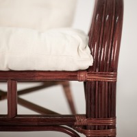 Комплект мебели из ротанга Маркос Трес черри (Цвет подушки: белая) - вид 5 миниатюра