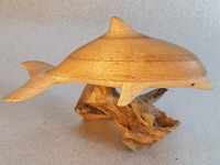 Фигурка «Дельфин» из ценных пород дерева - вид 1 миниатюра